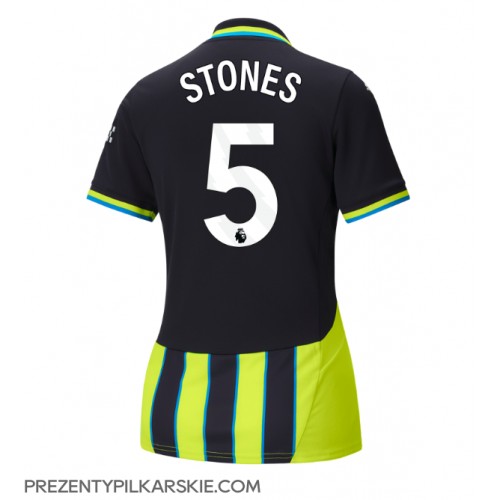 Stroje piłkarskie Manchester City John Stones #5 Koszulka Wyjazdowej dla damskie 2024-25 Krótki Rękaw